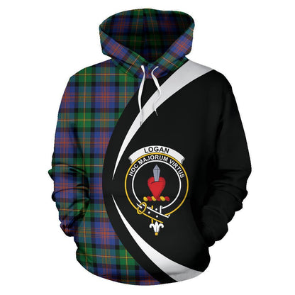 Printivon Logan Ancient Tartan Crest Hoodie Circle Style