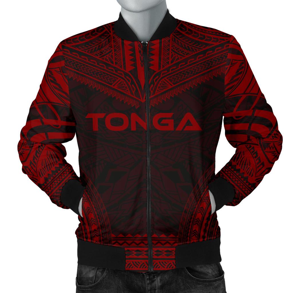Tonga Polynesian Chief Men's Bomber Jacket Red Version