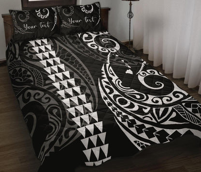 Personalized Hawaii Quilt Bed Set Hawaii Polynesian Quilt Bed Set White