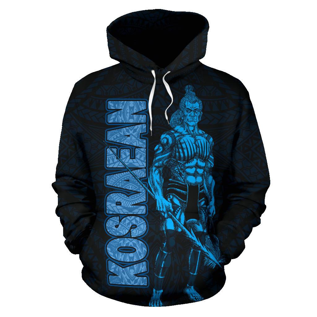 Kosrae Hoodie Micronesia Kosraean Warrior Blue