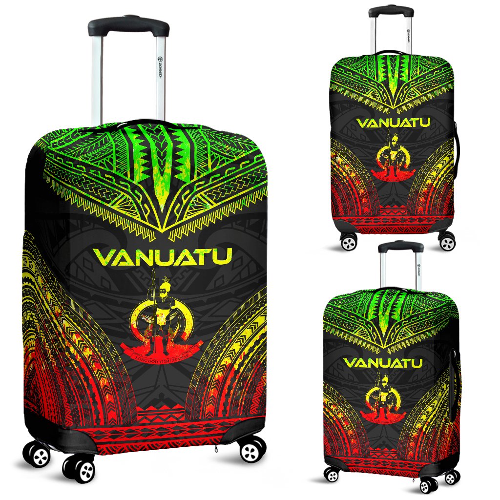 Vanuatu Polynesian Chief Luggage Cover Reggae Version