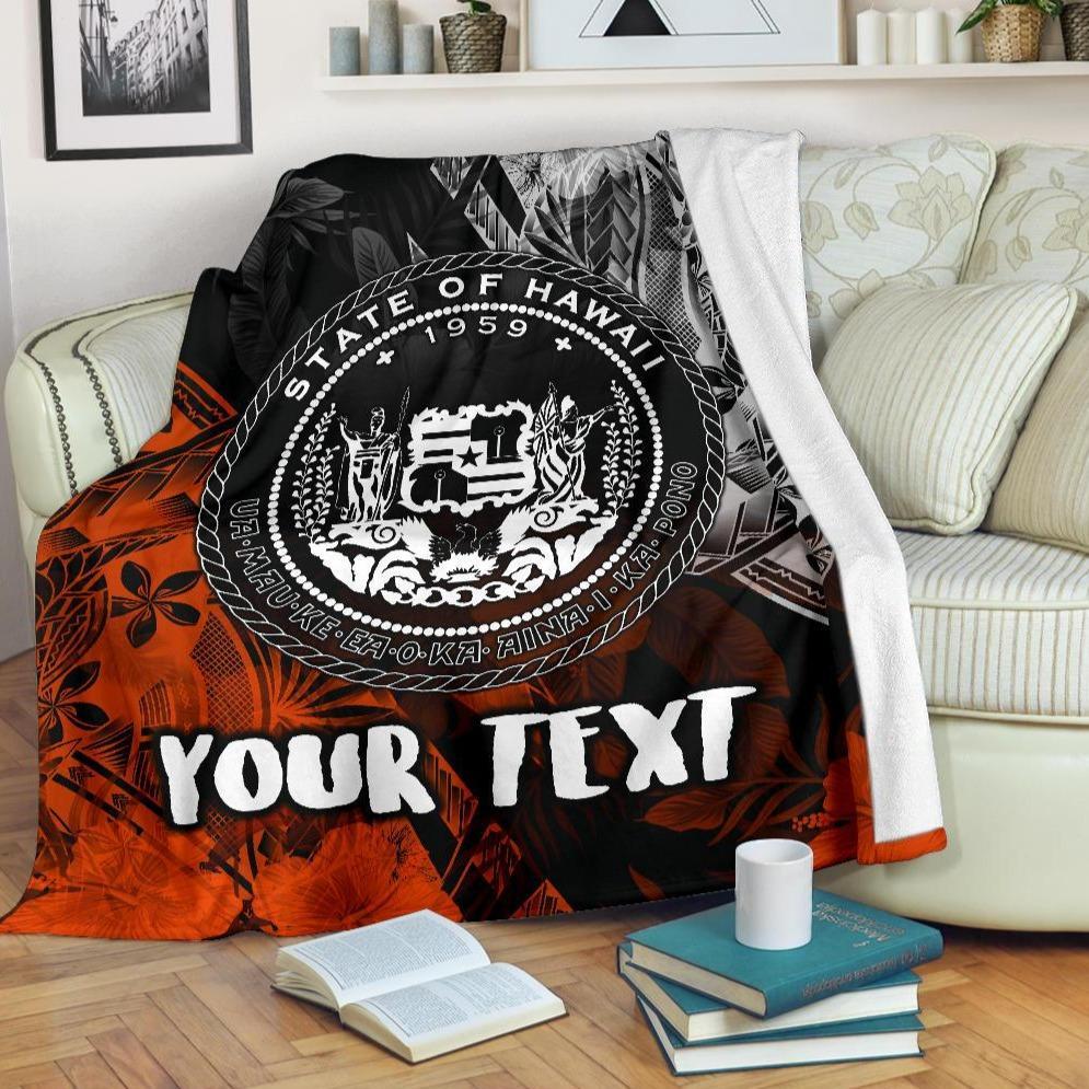 Polynesian Hawaii Personalised Premium Blanket Vintage Polynesian Style