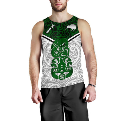 New Zealand Maori Rugby Men Tank Top Pride Version White