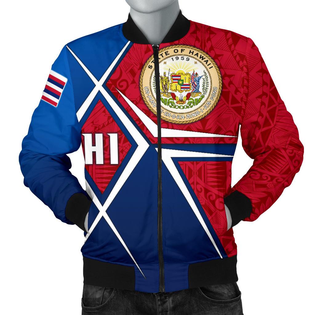 Polynesian Hawaii Men's Bomber Jacket Hawaii Seal
