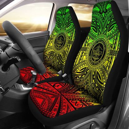 Palau Car Seat Cover Palau Coat Of Arms Polynesian Reggae Style
