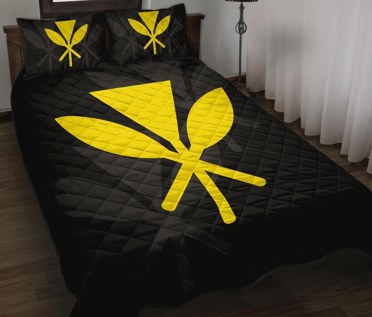 (Hawaiian) Kanaka Maoli Polynesian Quilt Bed Set