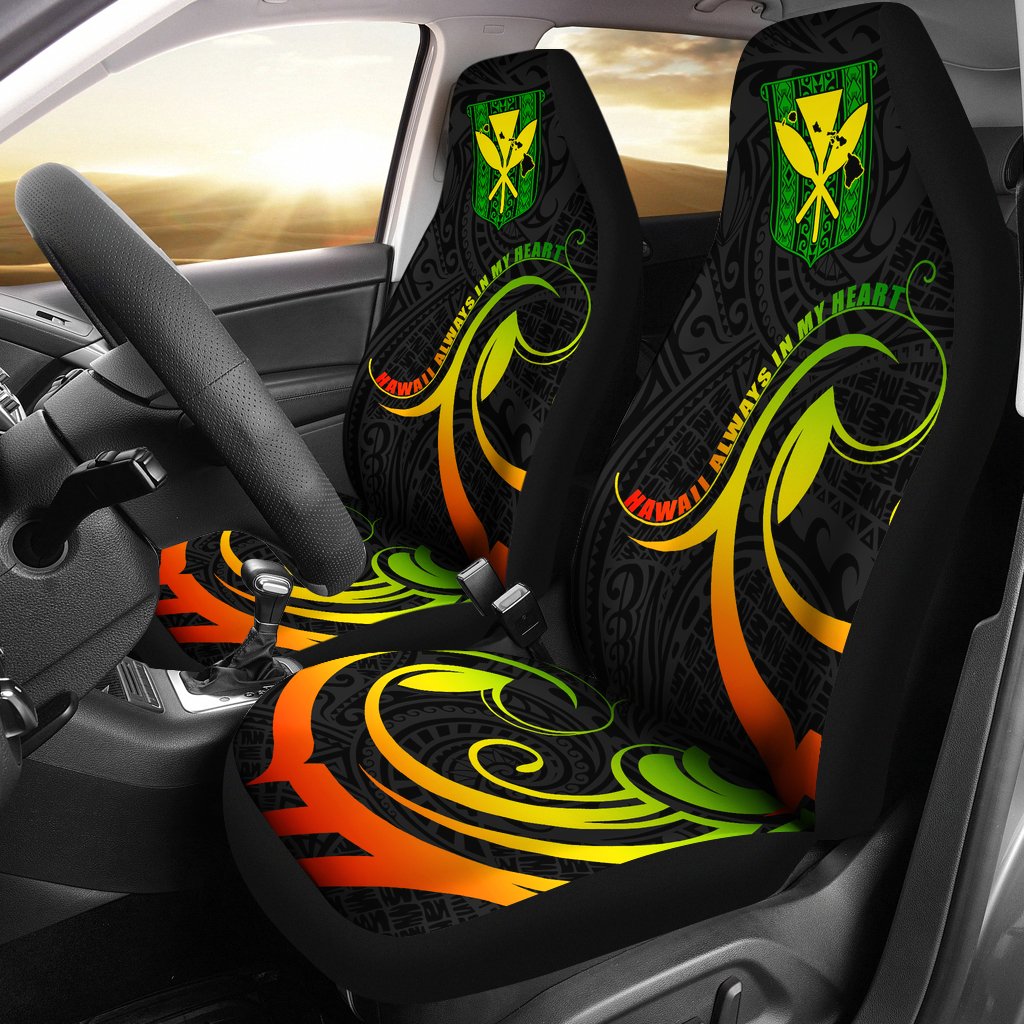 Hawaiian Kanaka Car Seat Covers Hawaii Always In My Heart AH