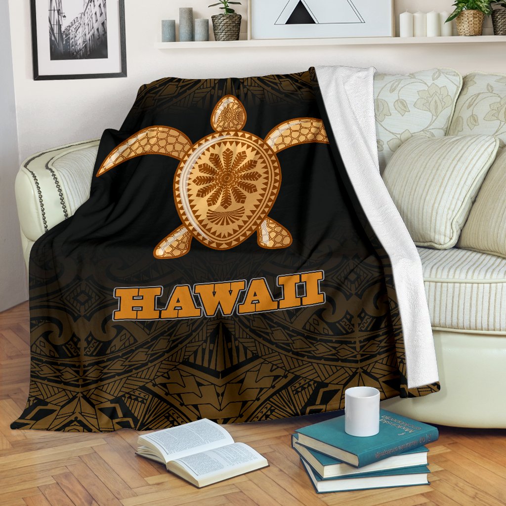 Hawaii Premium Blanket Turtle Gold Fog Style