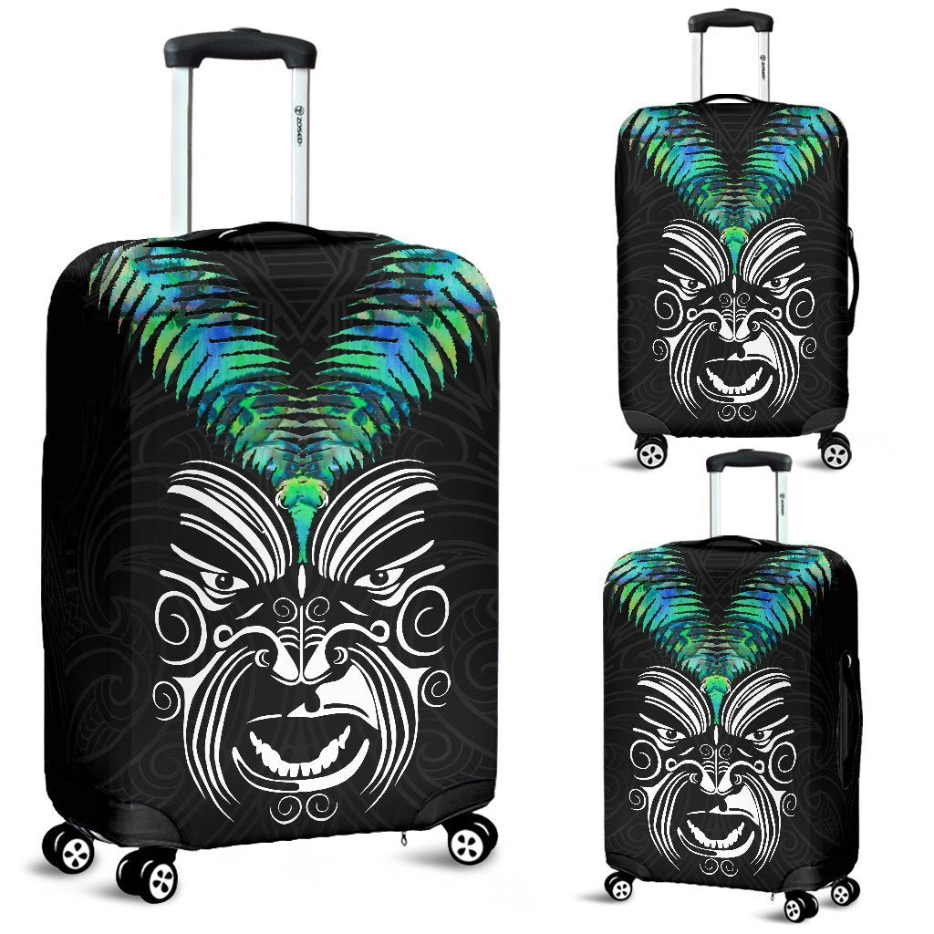 New Zealand Maori Moko Luggage Covers Paua Shell