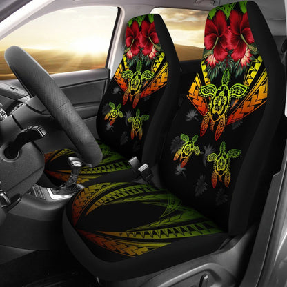 Hawaii Turtle Tropical Polynesian Car Seat Cover Iris Style AH