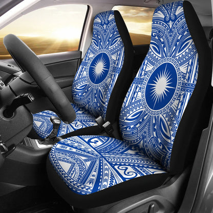 Marshall Islands Car Seat Cover Marshall Islands Coat Of Arms Polynesian Flag Color
