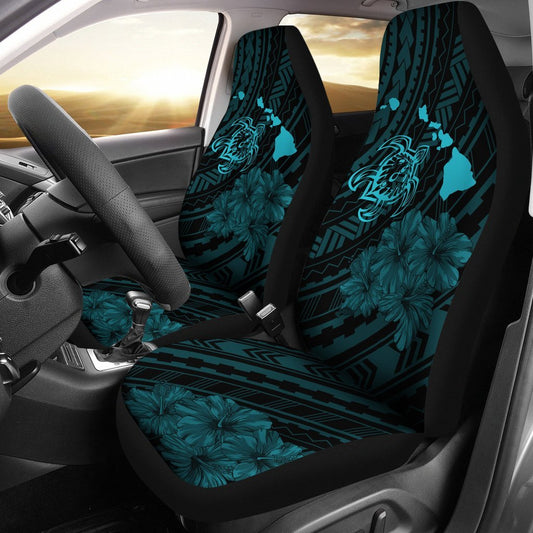 Hawaii Sea Turtle Is Swimming Toward Car Seat Covers Blue