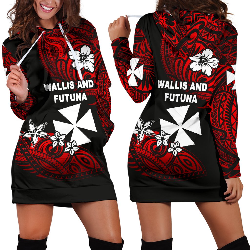 Wallis and Futuna Rugby Women's Hoodie Dress Unique Vibes