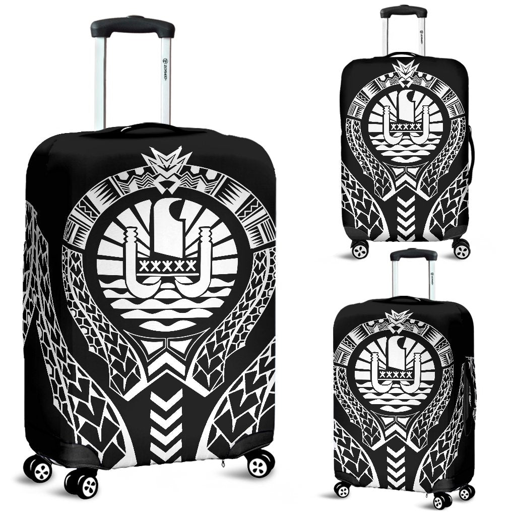 French Polynesia Luggage Cover Polynesian Tribal