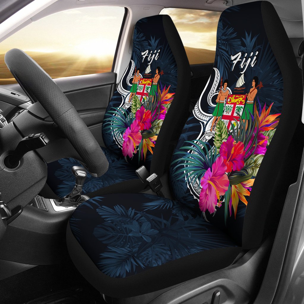 Fiji Polynesian Car Seat Covers Tropical Flower
