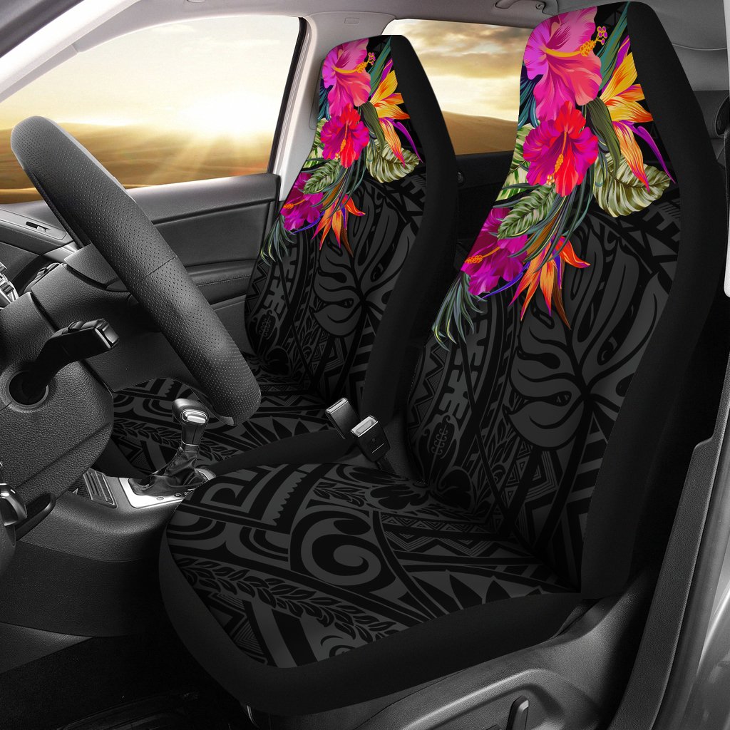 Polynesian Car Seat Covers Hibiscus Pattern