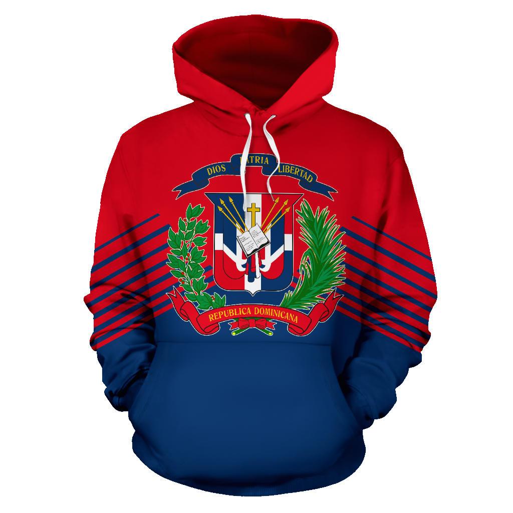 Dominican Republic Hoodie Stripes Style