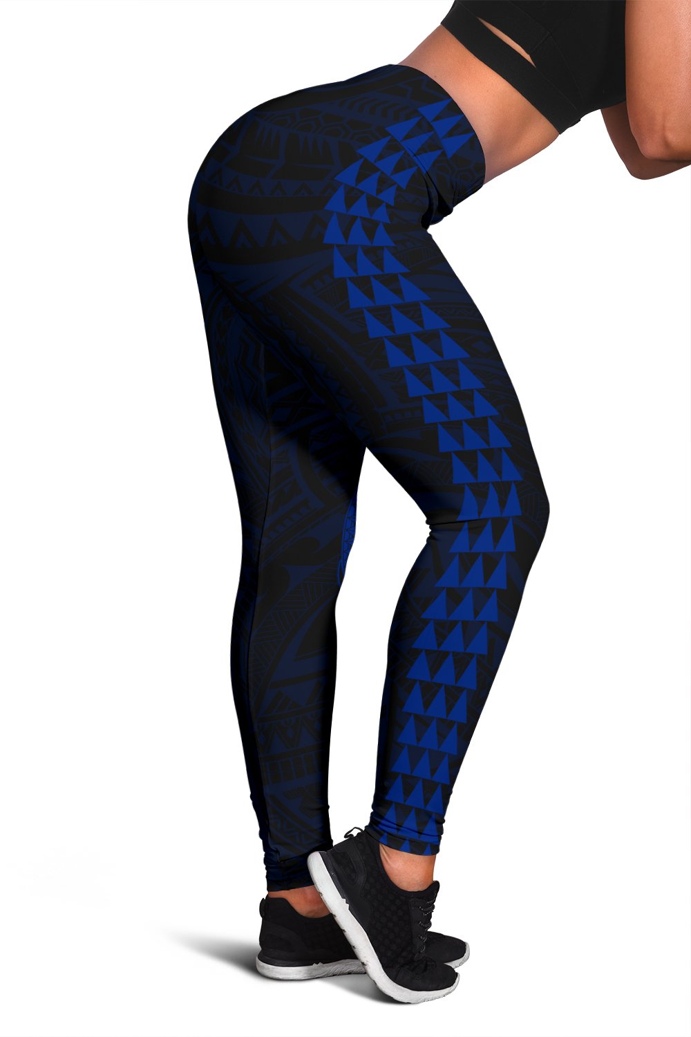 Hawaii Turtle Shark Polynesian Leggings - Blue
