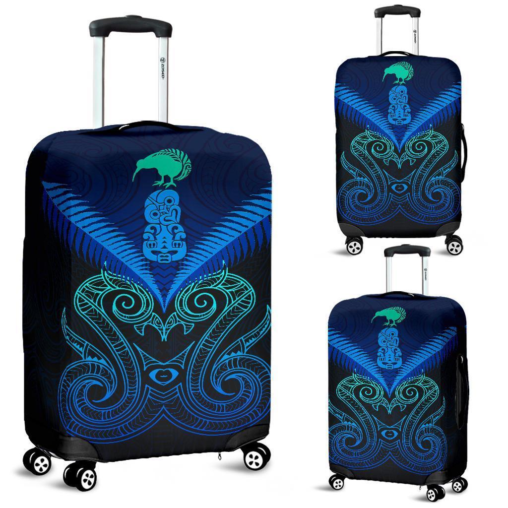 Maori Manaia New Zealand Luggage Covers Blue