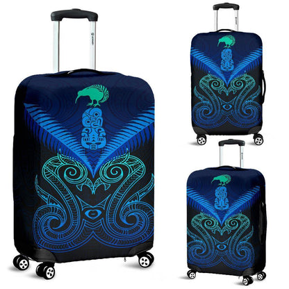 Maori Manaia New Zealand Luggage Covers Blue