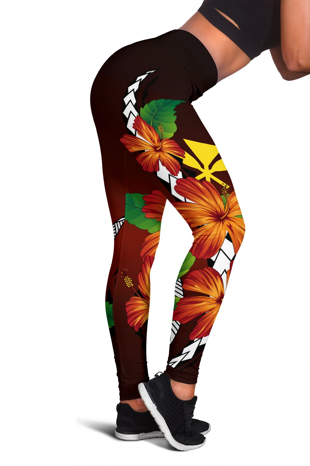 Kanaka Hibiscus Poly Leggings