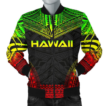 Hawaii Polynesian Chief Men's Bomber Jacket Reggae Version