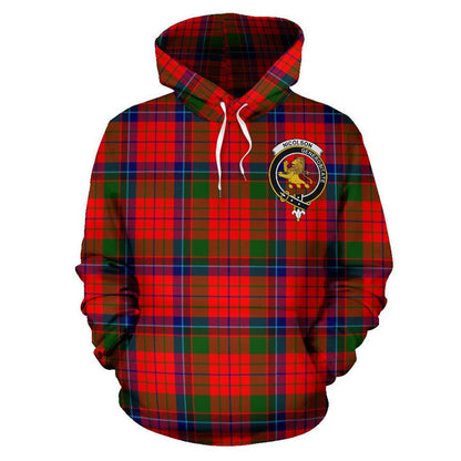 Printivon Nicolson Tartan Clan Badge Hoodie