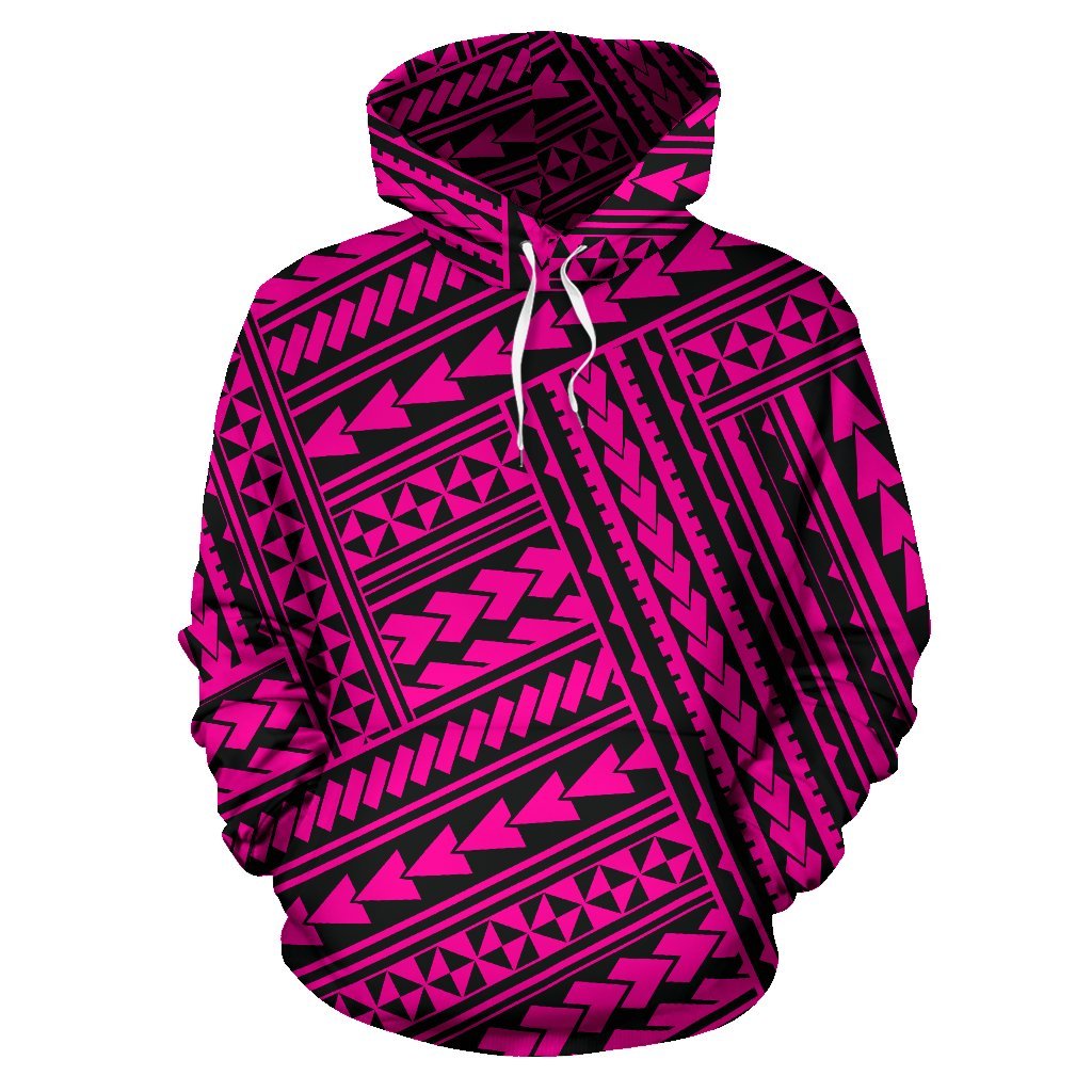 Hawaii Hoodie Polynesian Nation Pink Pullover