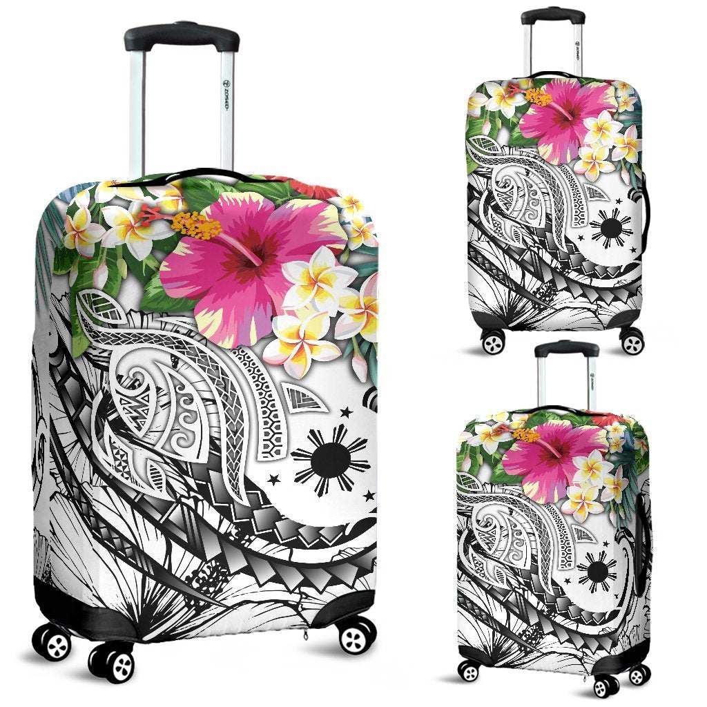 The Philippines Luggage Covers Summer Plumeria White)
