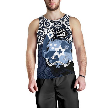 Tonga Polynesian Men's Tank Tongan Pride Blue