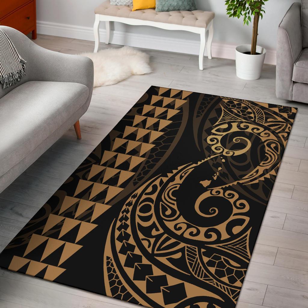 Hawaii Kakau Polynesian Rug