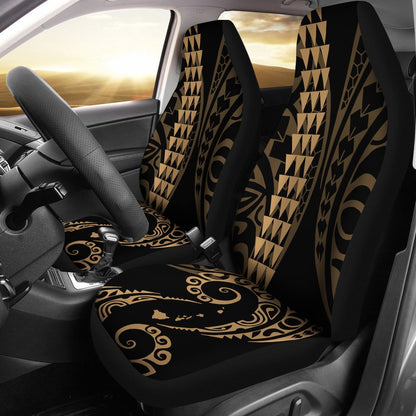 Hawaii Kakau Gold Polynesian Car Seat Covers