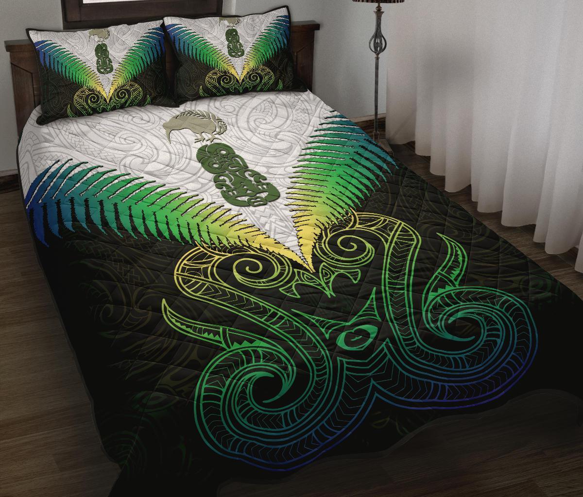 Maori Manaia New Zealand Quilt Bed Set Rasta