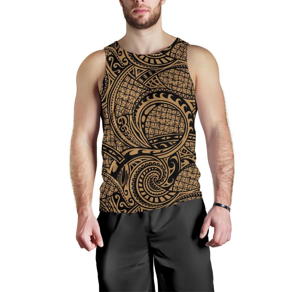 Polynesian Maori Lauhala Gold Hawaii Men's Tank Top