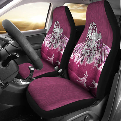 Maori Manaia The Blue Sea Car Seat Covers, Pink