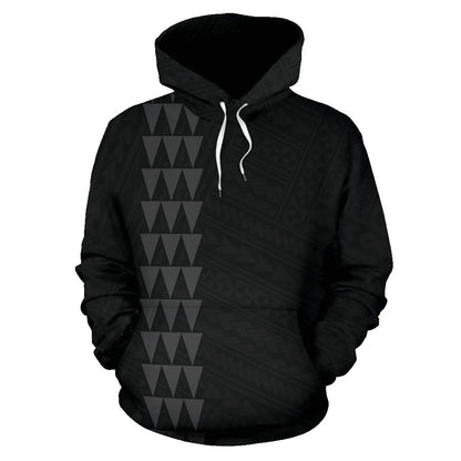 Hawaii Kakau Polynesian Gray Hammerhead Shark Hoodie