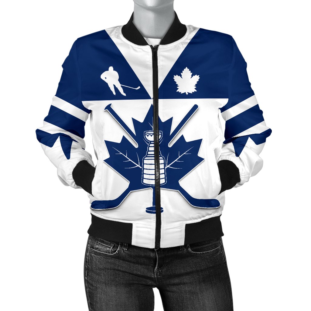 Canada Hockey Maple Leaf Champion Women Bomber Jacket