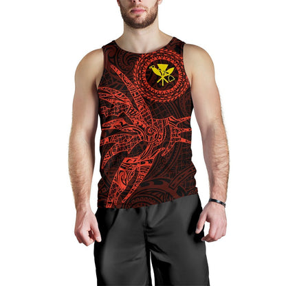 Hawaii Tank Top Polynesian Kanaka Map Hawaiian Men's Tank Top Orange TT Style