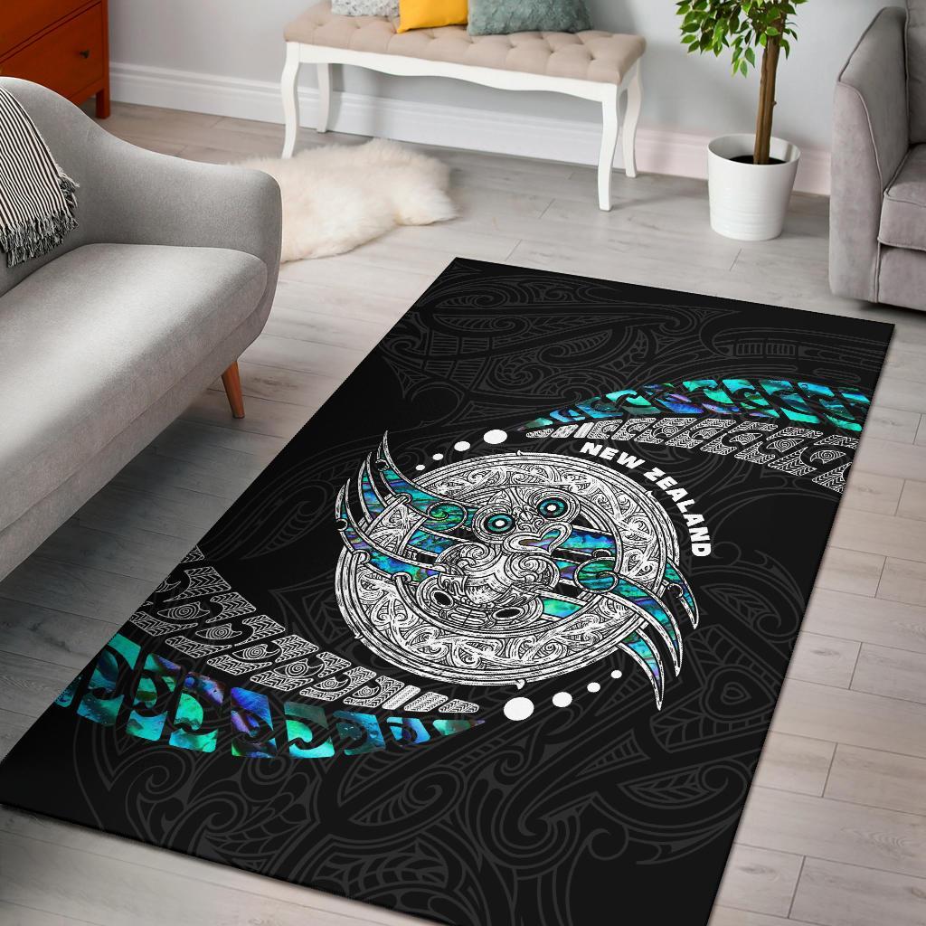 Maori New Zealand Area Rug Hei Tiki Sport Style