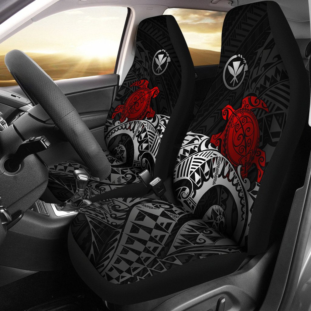 Hawaii Car Seat Covers Kanaka Maoli Polynesian Red Turtle