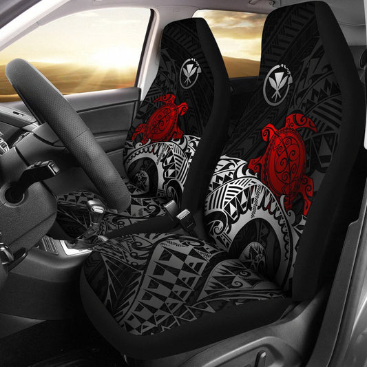 Hawaii Car Seat Covers Kanaka Maoli Polynesian Red Turtle