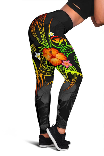 Polynesian Hawaii Leggings - Legend of Kanaka Maoli Reggae