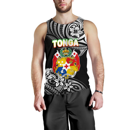 Mate Ma'a Tonga Rugby Men's Tank Top Polynesian Unique Vibes Black