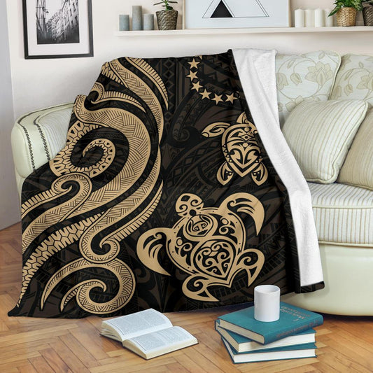 Cook Islands Premium Blanket Gold Tentacle Turtle