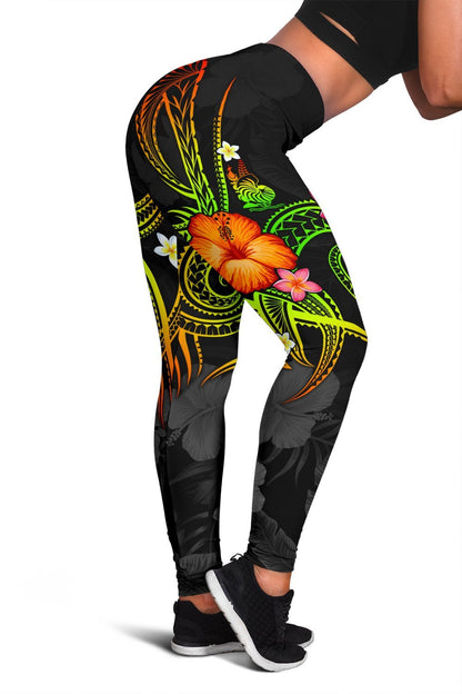 New Caledonia Polynesian Leggings - Legend of New Caledonia Reggae