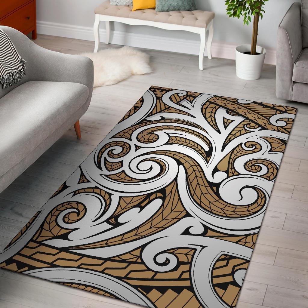 Hawaii Area Rug Polynesian Maori Ethnic Ornament AH