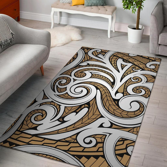 Hawaii Area Rug Polynesian Maori Ethnic Ornament AH