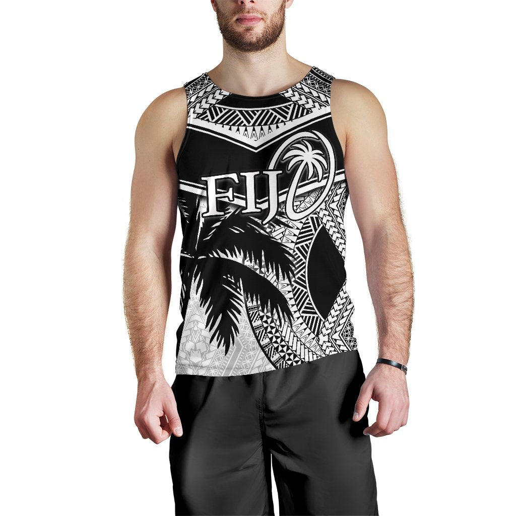 Fiji Rugby Polynesian Men's Tank Top White