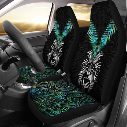New Zealand Maori Moko Car Seat Covers Paua Shell