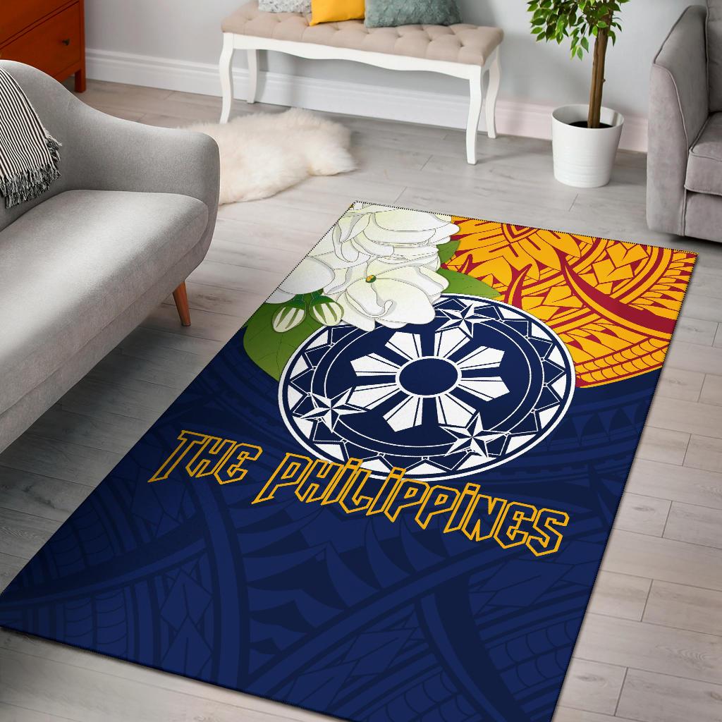 The Philippines Area Rug Filipino Sampaguita